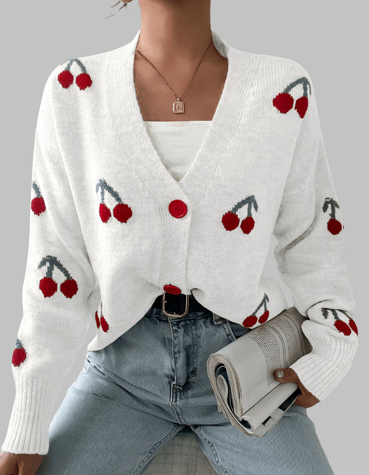Yeva | Chic Button Front Long Sleeve Cardigan