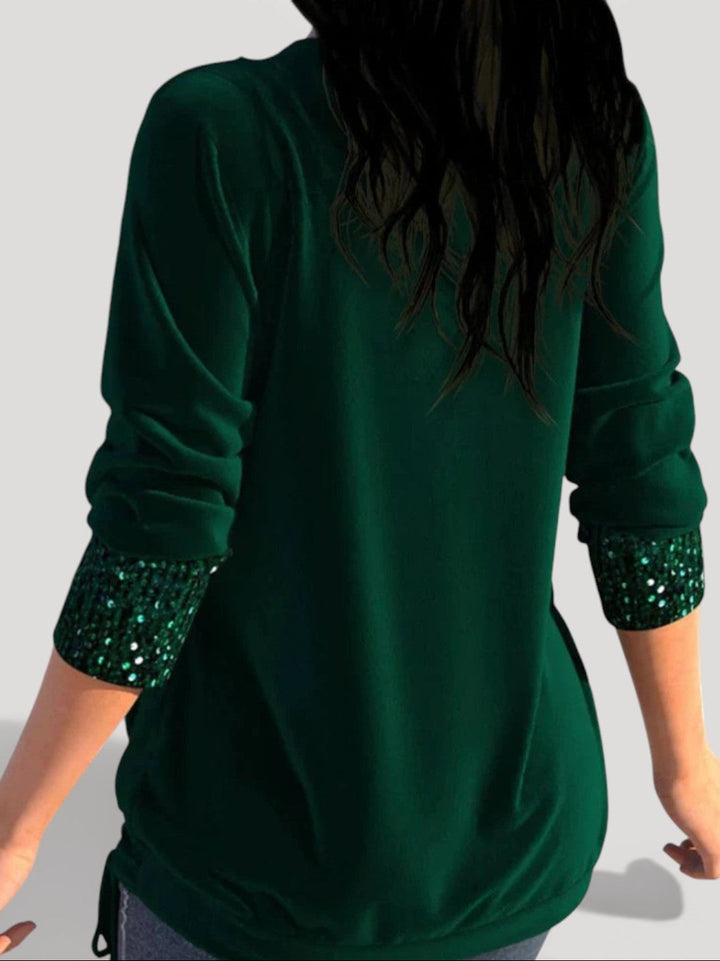 PHYLLIS – ELEGANT DRAPED TOP