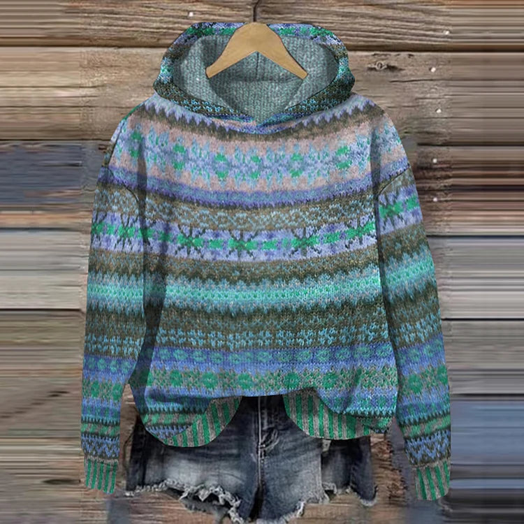 Uvelia | Ethnic Retro Hoodie