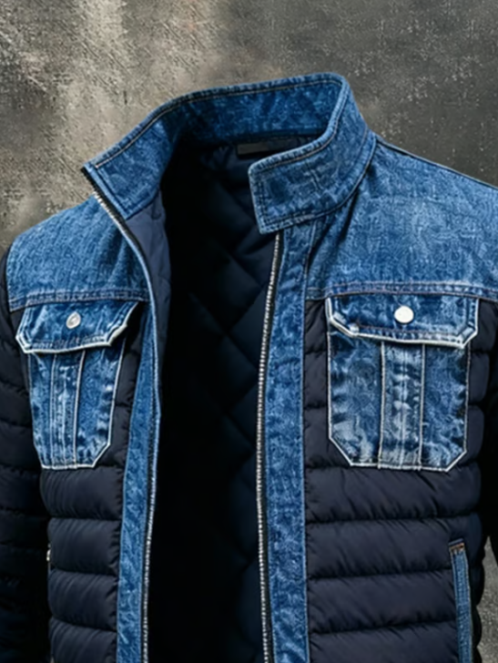 Fraser | Hybird Denim Quilted Jacket